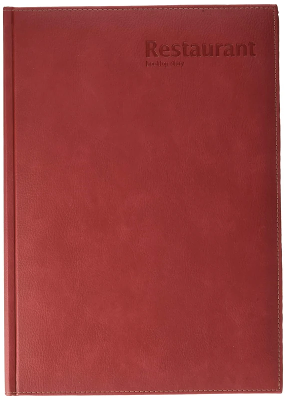 Castelli U07/24-391 A4 Restaurant Booking Diary, Red,297mm H x 210mm W