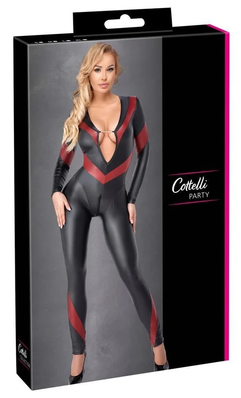 Cottelli Party Women's Jumpsuit Red L