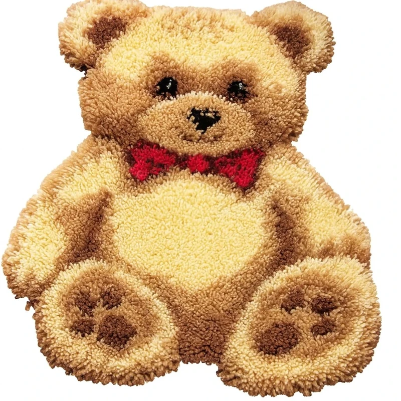 Vervaco Teddy Latch Hook Kit, Multi-Colour