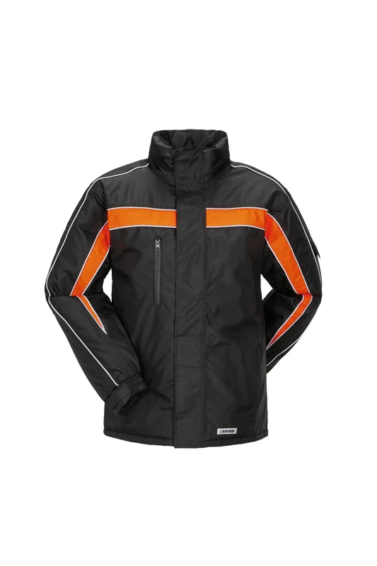 Planam 3601052 Size Large "Winter Cosmic" Jacket - Black/Orange