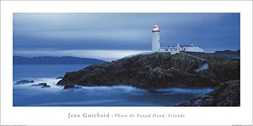 The Art Group "Phare De Fanad Head, Irlande Jean Guichard Art Print, Multi-Colour, 50 x 100 x 1.3 cm