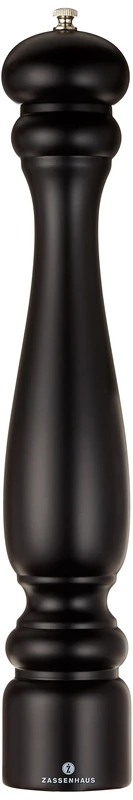 Zassenhaus: Potsdam Beechwood Pepper Mill in Matt Black - 40cm - Image 1