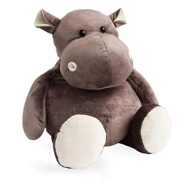 HISTOIRE D'OURS - Giant Hippo Soft Toy - Savannah Collection - 120 cm Brown - Soft and Comfortable for Children and Adults - Wildlife Fans - XXL Plush Washable at 30° - HO1197