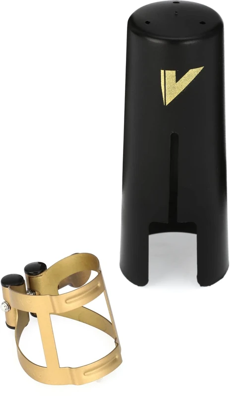 Vandoren LC57AP Alto Saxophone Aged M/O Ligature with Plastic Cap, Gold