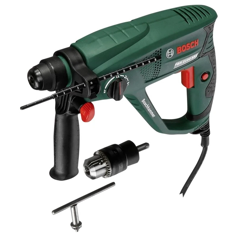 Bosch Home and Garden Bohrhammer PBH 2100 SRE (550 Watt, mit SDS-Adapterbohrfutter, im Koffer)