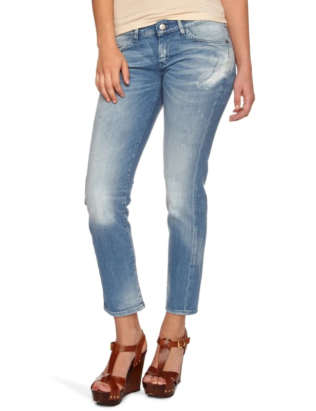 Wrangler Jayne Cropped Women's Jeans Indigo Curious W26INxL34IN