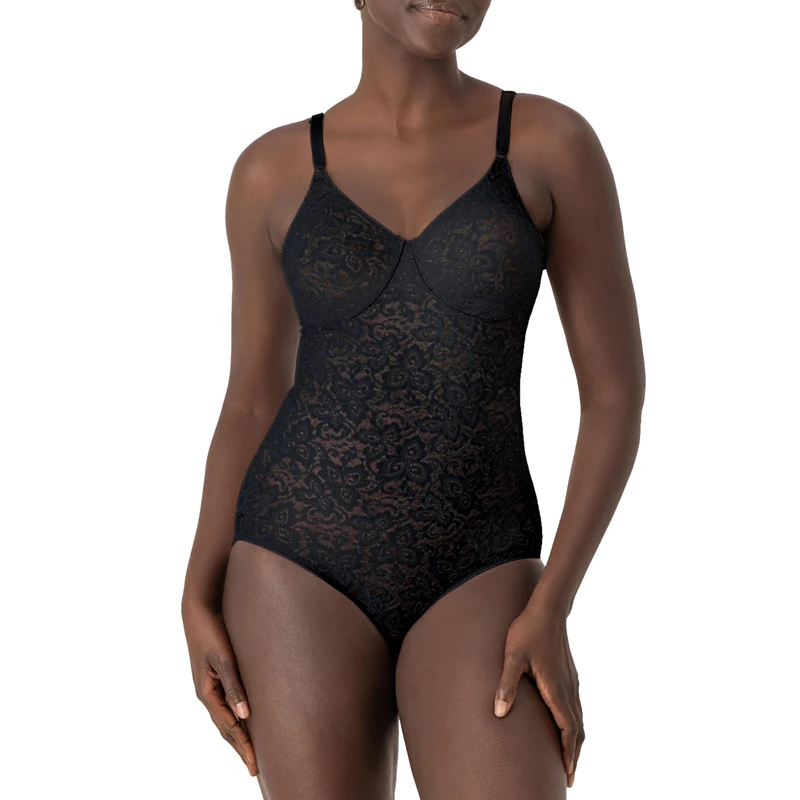 Bali Designs Women's Seamless shapewear bodysuits, Black, 36D UK