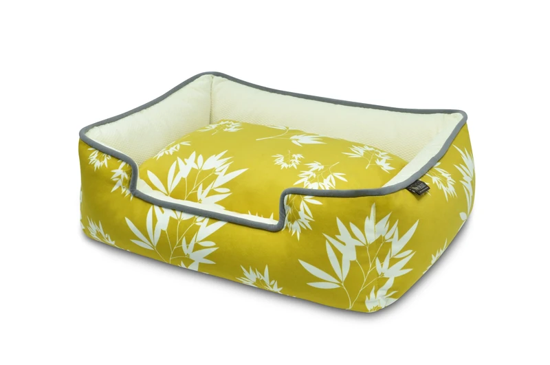 P.L.A.Y. (Pet Lifestyle And You) Lounge Bed - Bamboo - Mustard - M