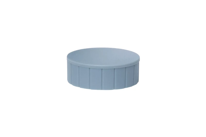 6163984 Magnetic Mouth Solid, Round, Power Magnet, Shatterproof Plastic, 2500 g Holding Force, 38 x 15.5 mm, Grey - Image 1
