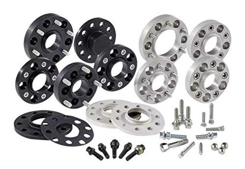 H&R DR-System Wheel spacer set 20mm per axle - Bolt pattern 5x100/112 - Hub 57,1mm - Version B - Bolt size M14x1,5 - compatible with Audi/Seat/Skoda/Volkswagen