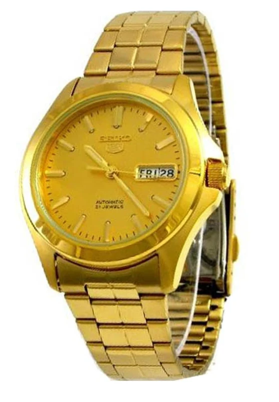 Seiko SNKK98 – Men's Watch, Gold Stainless Steel Strap, Gold, Casual