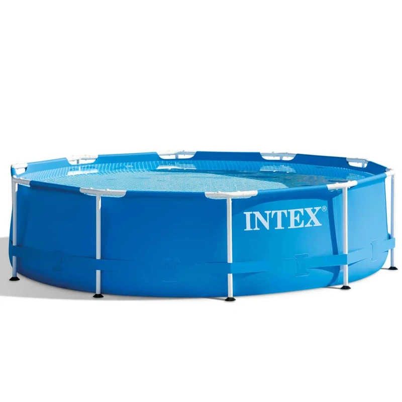 AK Sports 28202GN Intex 10ft x 30in Metal Frame Swimming Pool, Blue, 305 x 76 cm