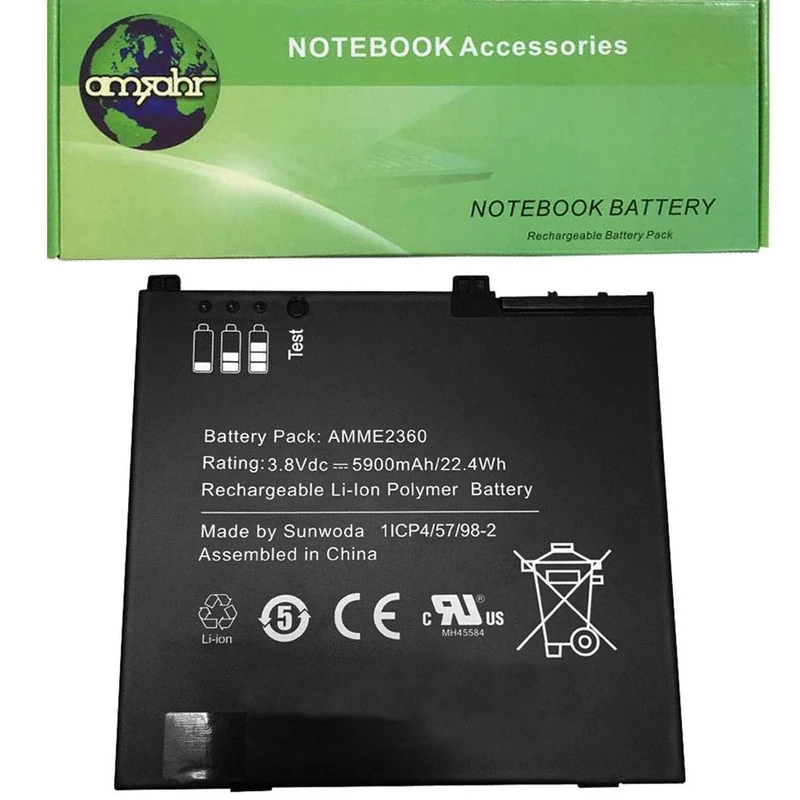 Amsahr Replacement Laptop Battery For FUJIT AMME2360 AAVAmobile, AMME2360, 1ICP4/57/98-2