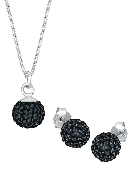Elli Jewelry Set 925 Sterling Silver Crystal Ball - Image 1