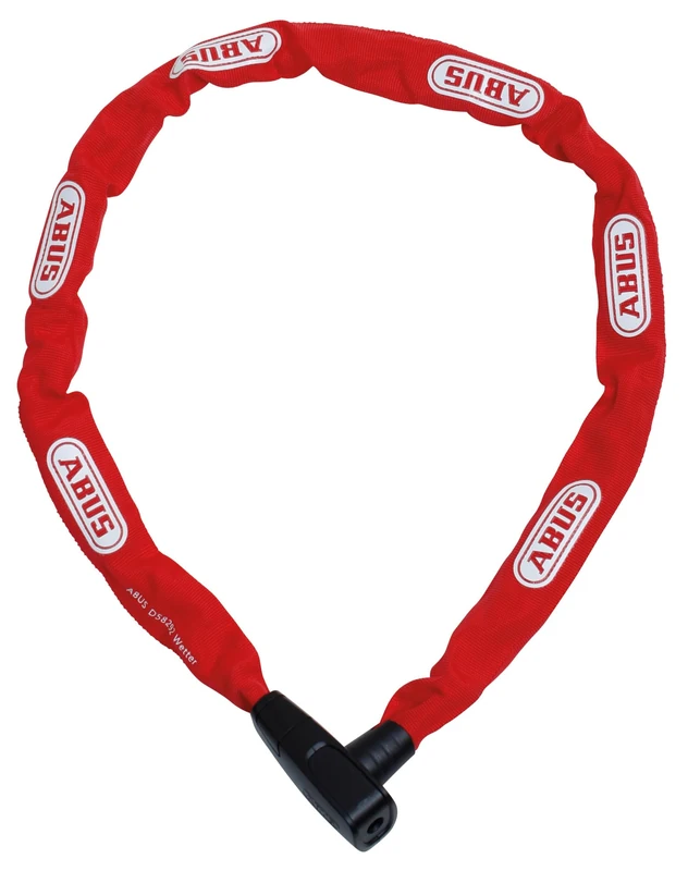 ABUS CityChain 6800 chain lock - hardened steel bicycle lock - with textile tube and practical reversible key - security level 5 - Image 1