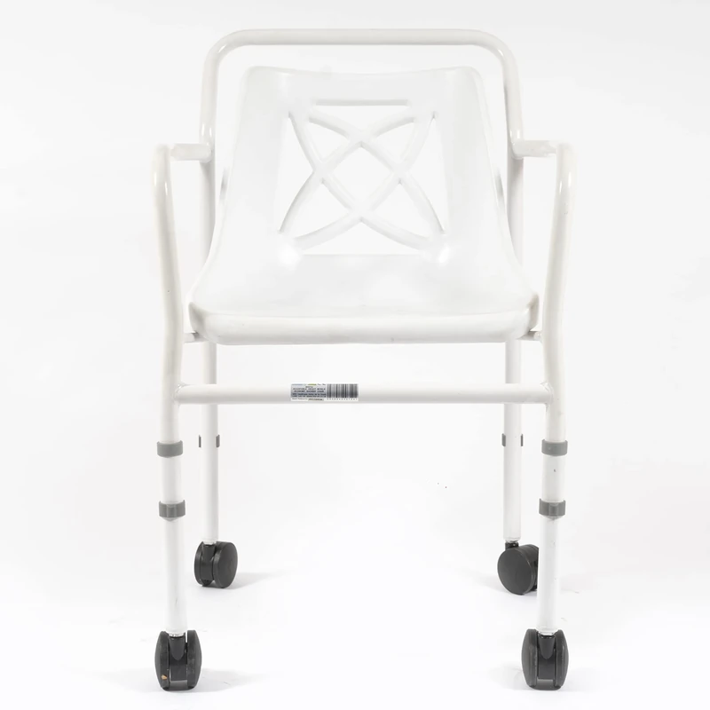 NRS Healthcare Height Adjustable Mobile Shower Chair
