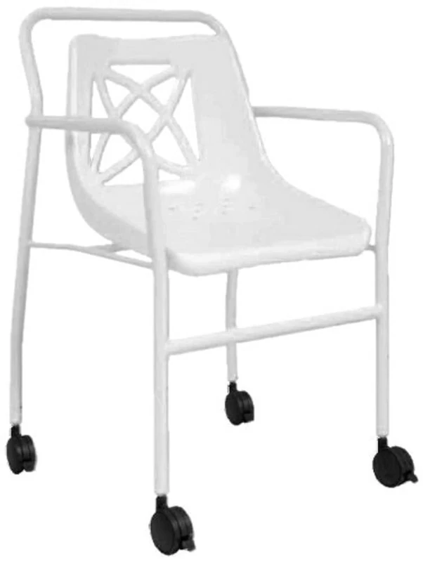 NRS Healthcare L99405 Shower Chair with Arms - Mobile