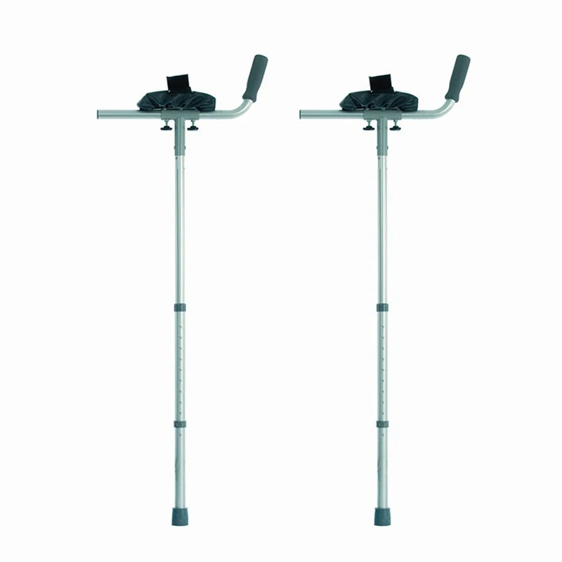 NRS Healthcare Arthritic Elbow Crutches with Trough Arm Supports - Pair