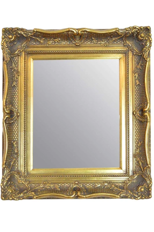 FABULOUS RICH GOLD SHABBY CHIC ANTIQUE STYLE WALL MIRROR - 28" x 32" OVERALL SIZE (71cm x 81cm) - TV SHOW SUPPLIER - BEST PRICE ON AMAZON - ONLY AVAILABLE FROM SHABBY CHIC MIRRORS