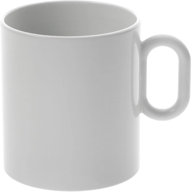 Alessi Dressed Porcelain Mug with Relief Decoration, White