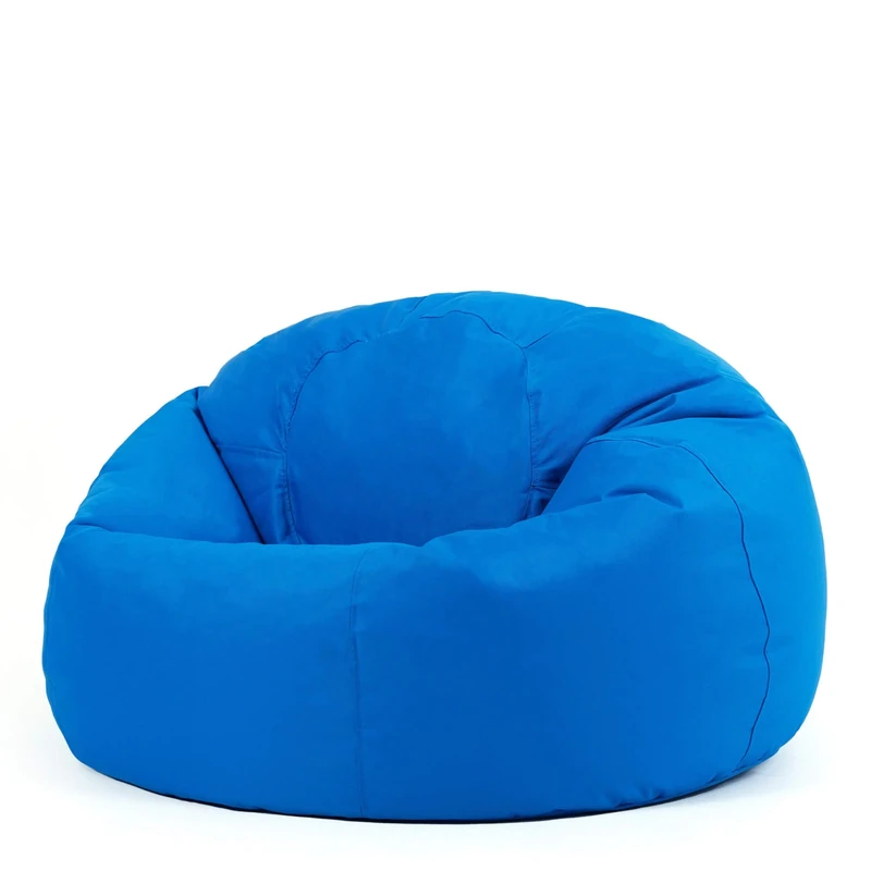 Bean Bag Bazaar Kingston Gaming Beanbag, Blue, Water Resistant Fabric, Large Bean Bag for Indoor and Outdoor Use with Filling Included, Floor Chair, Gaming, Bedroom, Living Room, Garden