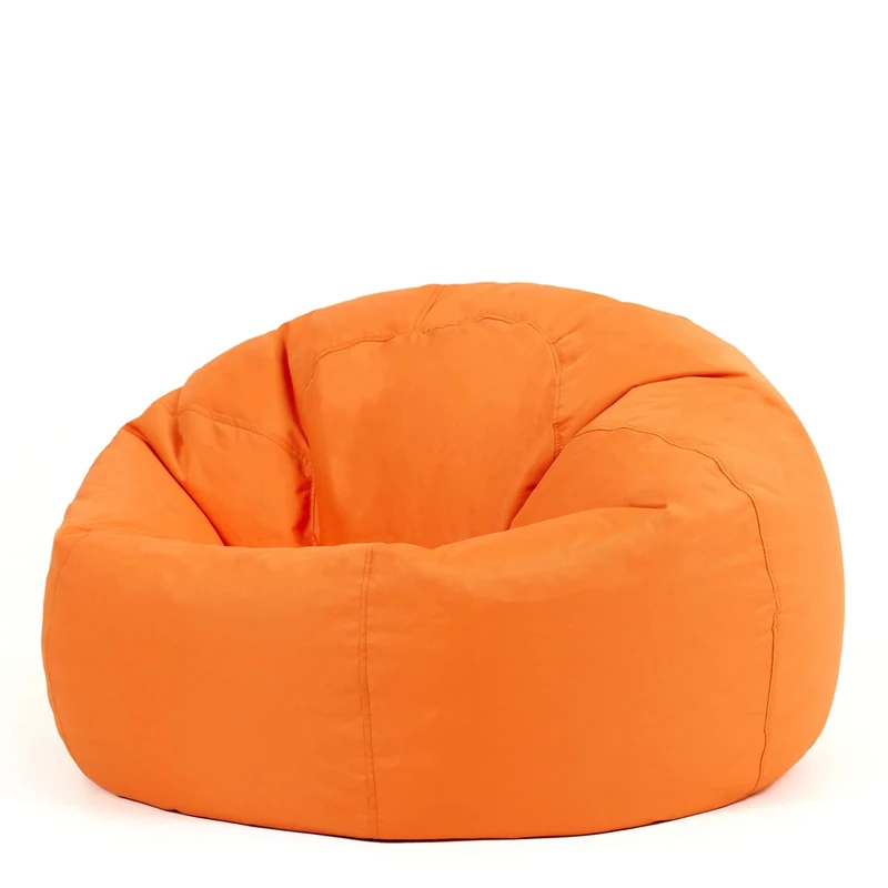 Bean Bag Bazaar Kingston Gaming Beanbag, Orange, Water Resistant Fabric, Large Bean Bag for Indoor and Outdoor Use with Filling Included, Floor Chair, Gaming, Bedroom, Living Room, Garden