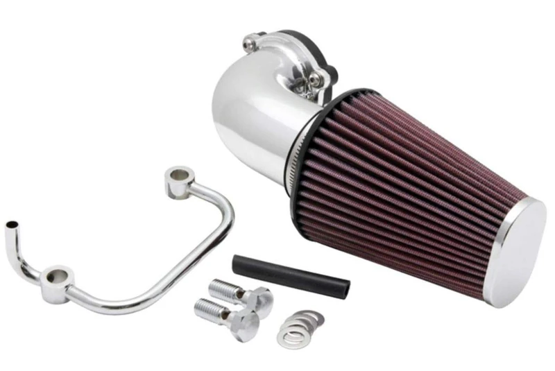 K&N Aircharger Kit compatible with Harley Davidson Sportster 883/1200cc 2007-2016 - Polished (63-1126P)
