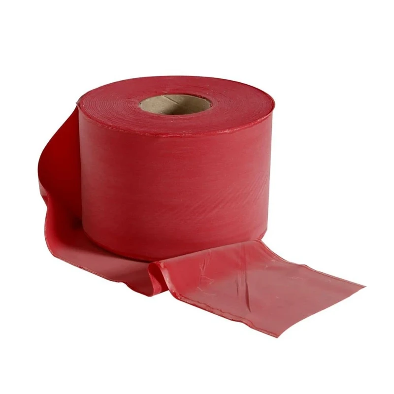 Rolyan Energising Exercise Bands, Ideal Resistance Tool for Upper and Lower Extremity Exercises to Tone Muscles and Increase Flexibility, Supports Physical Therapy, Latex Free, Red, Medium, 50m