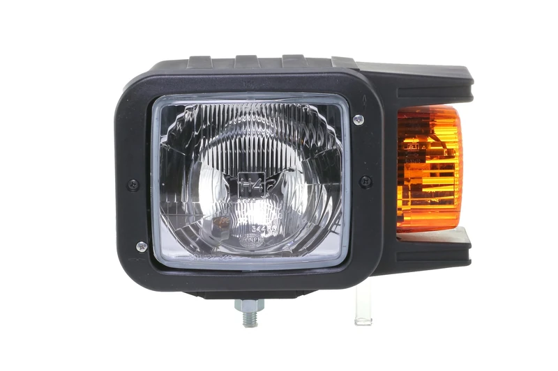 HELLA 1EA 007 108-011 Halogen-Headlight - 12/24V - Reference number: 10 - mounting - Lens Colour: Yellow - Left Front