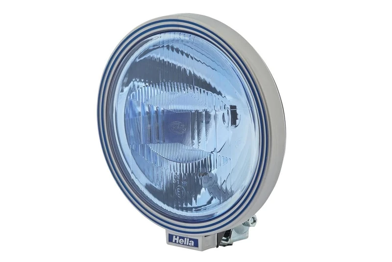 HELLA 1F8 006 800-221 Halogen-Spotlight - Rallye 3000 - 12/24V - Round - Reference number: 37.5 - Bolted - Patterned diffusing lens - Lens Colour: Pale blue - left/right