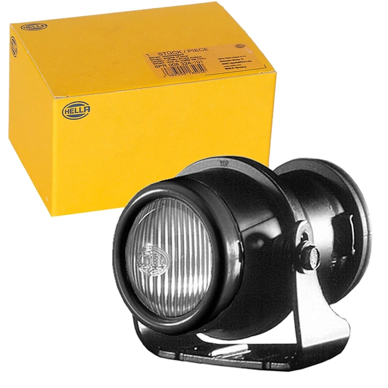 HELLA 1NL 008 090-821 DE/Halogen-Fog Light Set - Micro DE - 12V - Fitting - Lens Colour: transparent - 4-pin connector - left/right - Kit - Quantity: 2