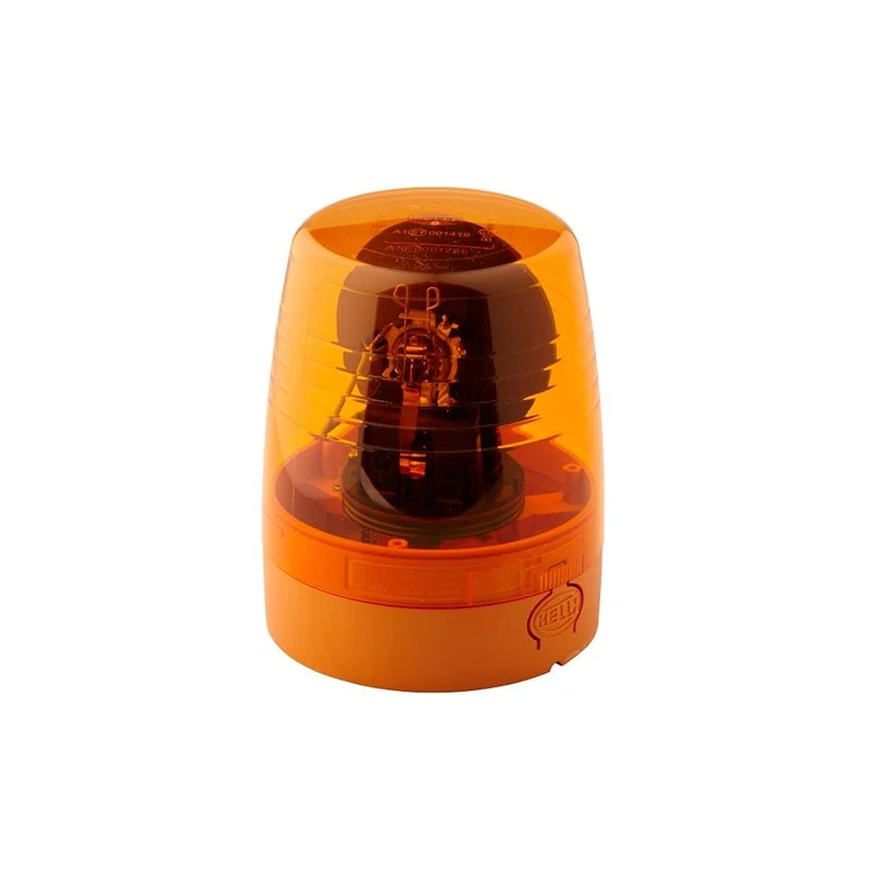 HELLA 2RL 008 965-011 Halogen-Rotating Beacon - KL JuniorPlus - 24V - Yellow - mounting/Bolted - Plug: Blade Terminal