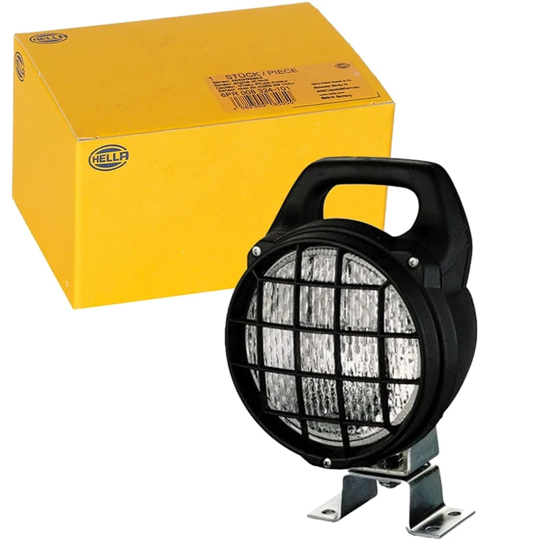 HELLA 1G4 003 470-031 Halogen-Worklight - Matador - 12/24V - mounting/Screw Connection - Four-point mounting - Short distance lighting - Plug: open cable ends