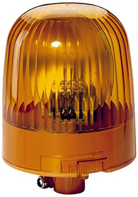HELLA 2RL 007 551-001 Halogen-Rotating Beacon - KL Junior - 12V - Yellow - Pipe-neck