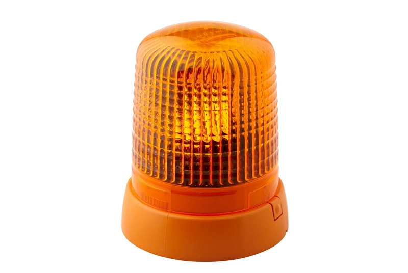 HELLA 2RL 008 061-101 Halogen-Rotating Beacon - KL 7000 - 12V - Yellow - mounting/Bolted - Plug: Blade Terminal