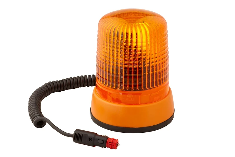 HELLA 2RL 008 062-111 Halogen-Rotating Beacon - KL 7000 - 24V - Yellow - Magnet Mount - Cable: 600mm - Plug: DIN ISO 4165