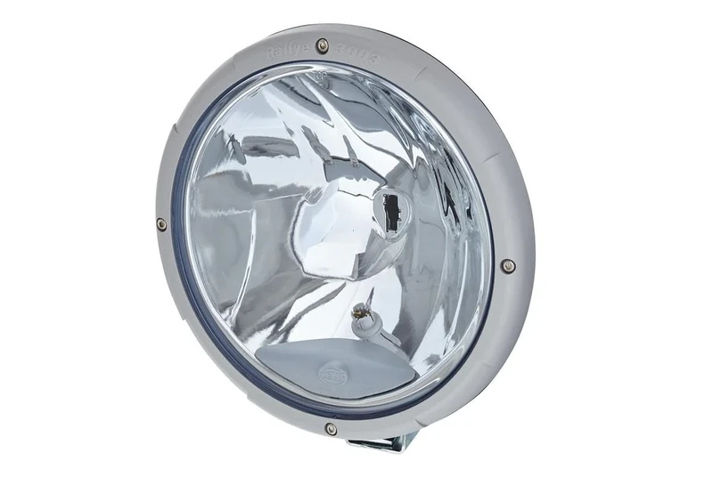 HELLA 1F8 009 797-031 Halogen/Halogen-Spotlight - Rallye 3003 - 12/24V - round - Reference number: 37.5 - Bolted - Clear diffusing lens - Lens Colour: Pale blue - left/right