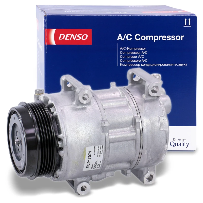 DENSO A/C Compressor DCP17071 - OE-Quality Air Conditioning Compressor Replacement - Direct Fit Easy Install - Fits Mercedes-Benz - Image 1