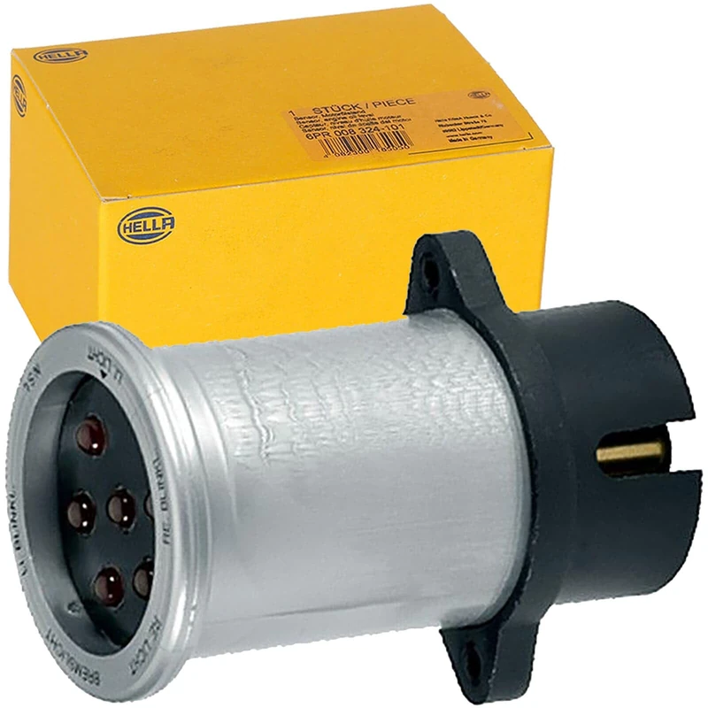 HELLA 8PD 004 508-001 Testing Unit, towbar socket - 12V - 7-pin connector - DIN / ISO: 1724 - with LED display - Image 1