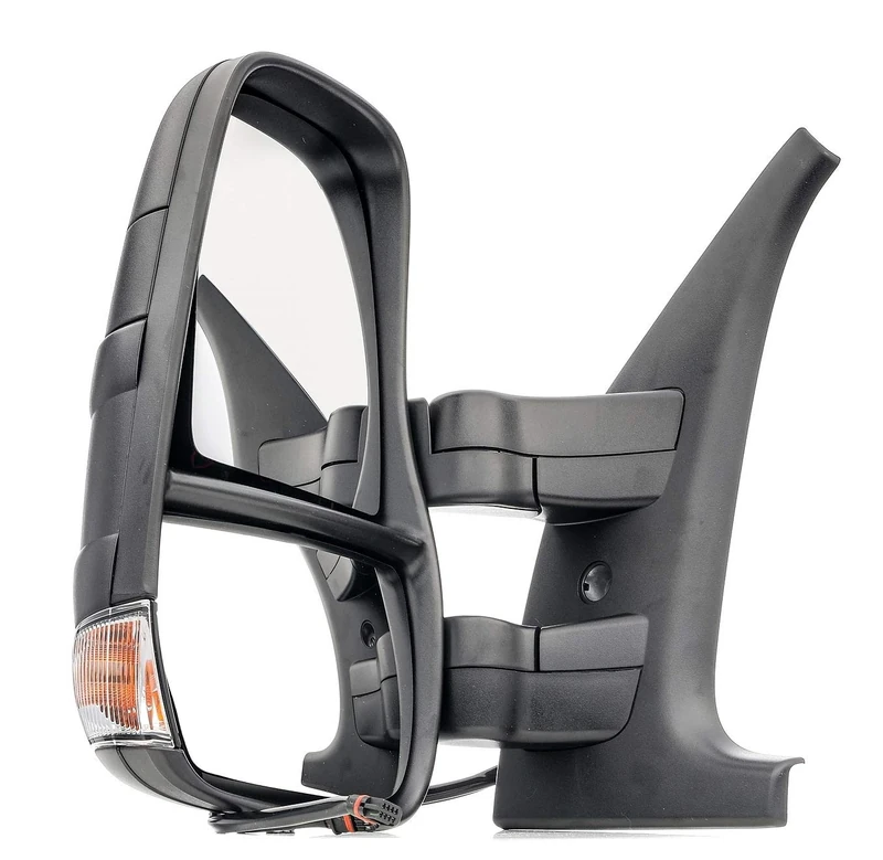 Alkar 9225249 Outside Short Arm Complete Electric Heated Dead Angle Convex Mirror with Temperature Sensor/Blinker 80 x 350 x 320 mm