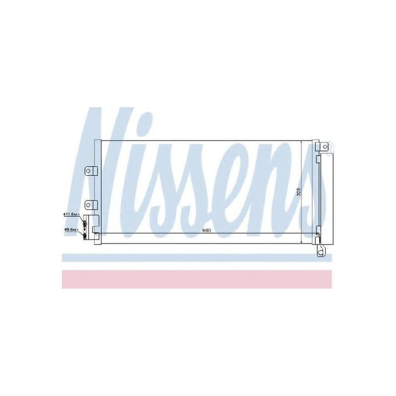 Nissens 940023 Condenser, air conditioning
