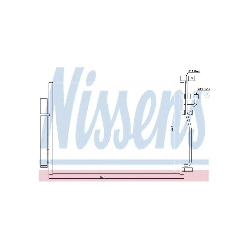Nissens 940010 Condenser, air conditioning