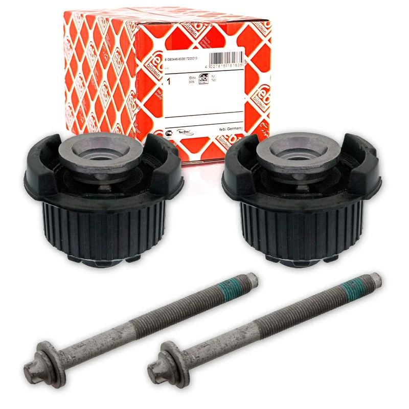 febi bilstein 31965 Axle Beam Mounting Kit for rear axle carrier, with screws, pack of one