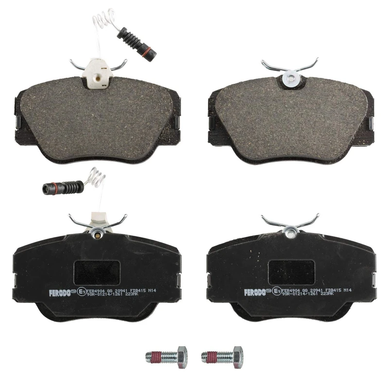 Ferodo FDB415 Low Steel Disc Brake Pad, Set of 4
