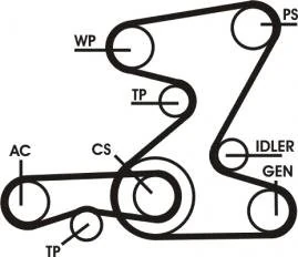 Contitech V-Ribbed Belt Set 5PK2060D1
