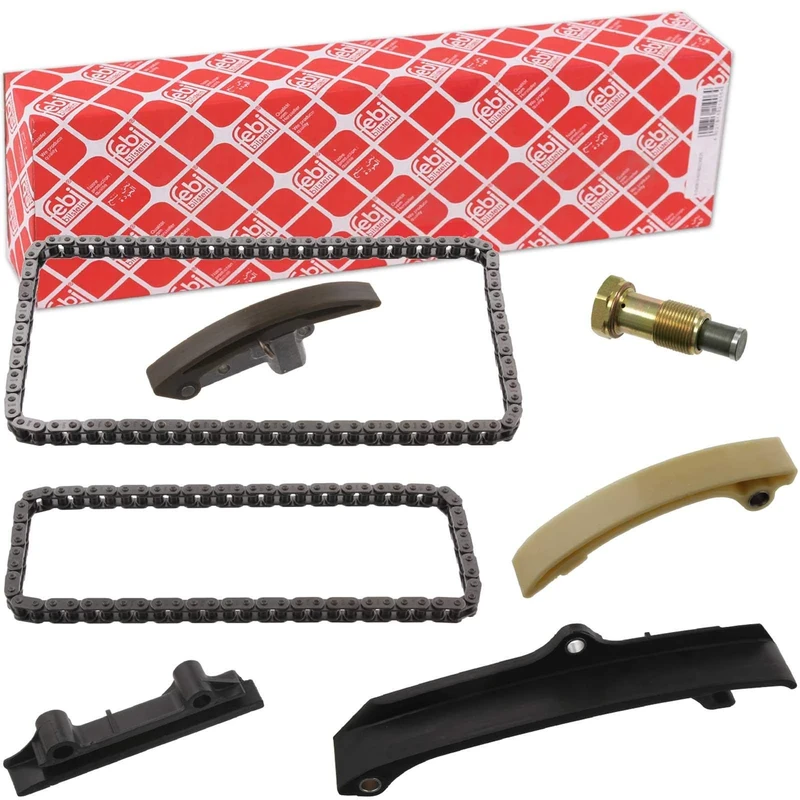 febi bilstein 33985 Timing Chain Kit with sliding rails and chain tensioner, pack of one