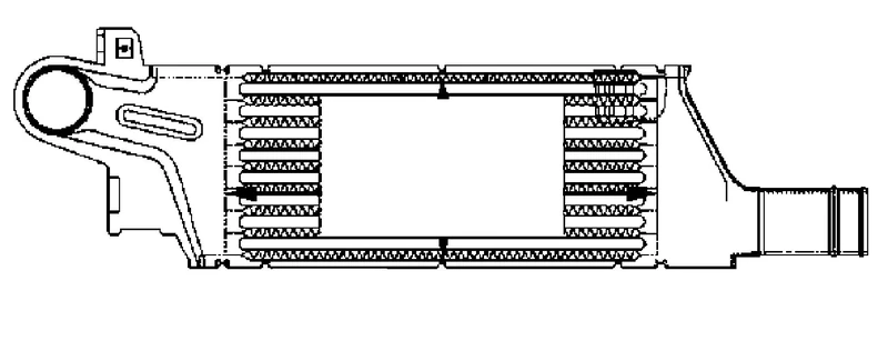 Hella 8ML 376 723-201 Intercooler for Charger