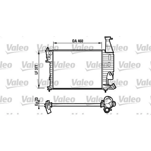 Valeo 732564 Radiator, engine cooling