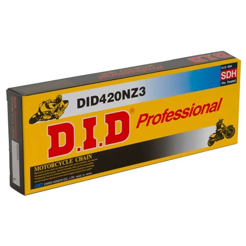 DID 420 NZ3 Chain 78 Links (Standard), Open, with Clip Lock