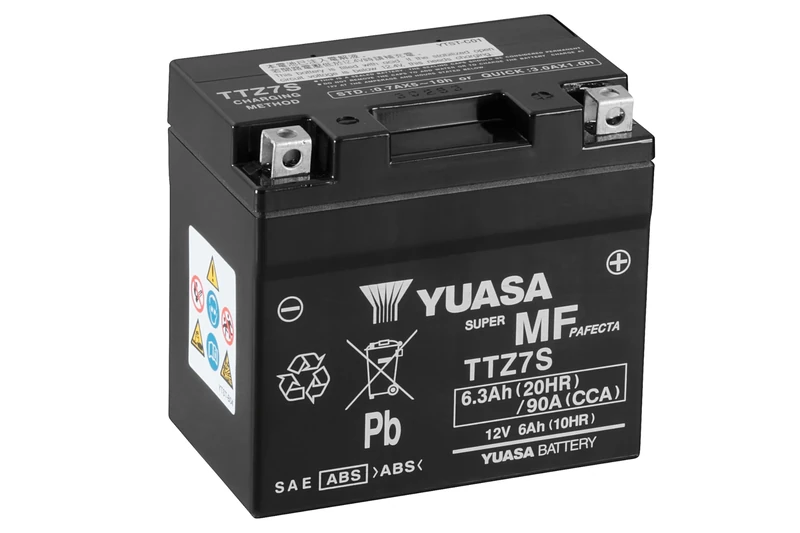 Yuasa TTZ7S 12V 90 CCA Maintenance Free VRLA Motorbike Battery